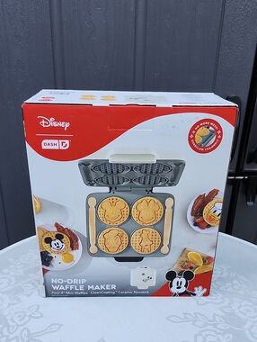 Disney Mickey No-Drip Mini Waffle Maker - Red, White